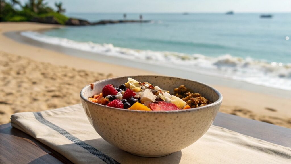 Porridge estivo proteico colazione estiva